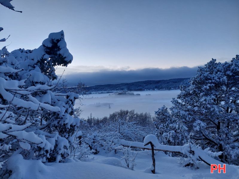 Vinterbild, Kallareberget naturstig